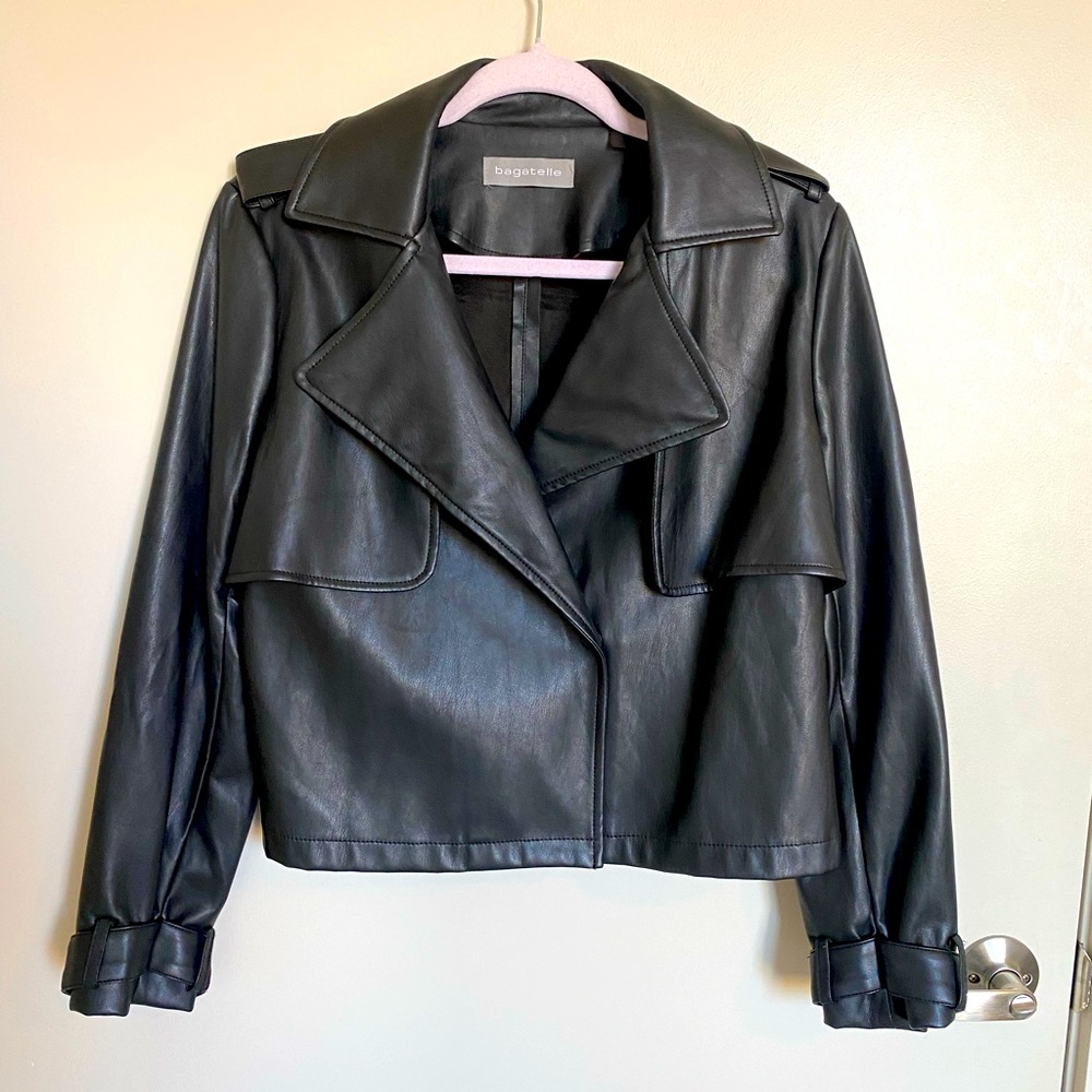 Bagatelle leather black jacket